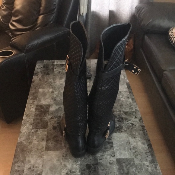 Over knee leather boots - Picture 5 of 8